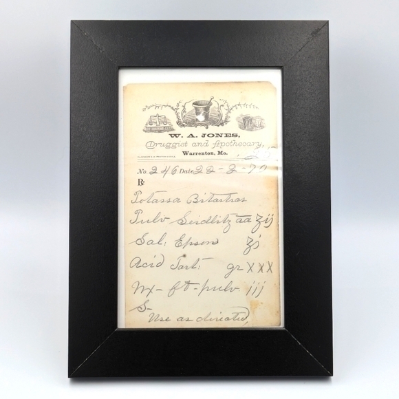 Antique Other - 1870 Antique Apothecary prescription